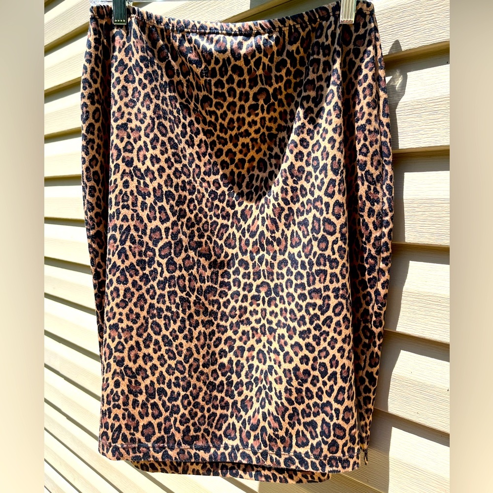 Y2K Leopard Skirt